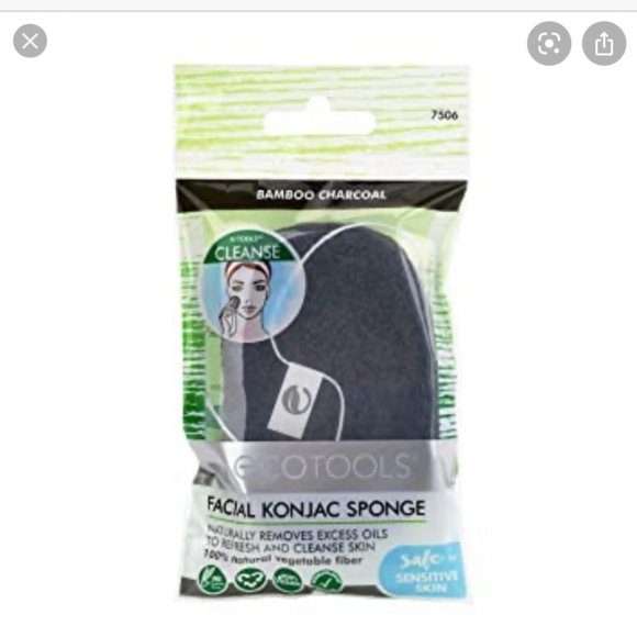 NWT π ecotools Charcoal Facial Konjac Sponge - Picture 1 of 9